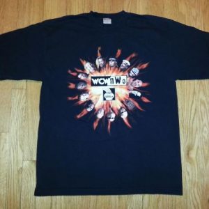 90s WCW NWO T-Shirt Illinois Lottery Hulk Hogan Goldberg XL