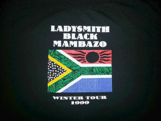 VTG 90s LADYSMITH BLACK MAMBAZO T-Shirt 1999 Concert Tour XL