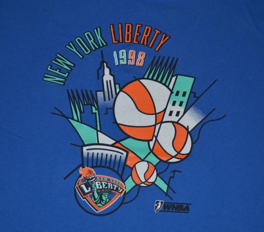 Vintage 90s WBNA NY Liberty T-Shirt – XL