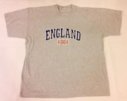 Vintage 80s 90s Screen Stars ENGLAND T-Shirt – RARE XXL