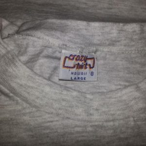 Vtg 90s HURRICANE INIKI T-Shirt Hawaii El Nino Beach Waves L