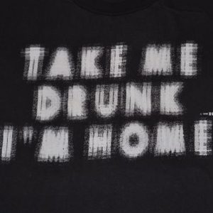Vintage 90s Take Me Drunk I'm Home T-Shirt -L,XL
