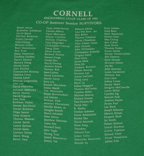 Vintage 80s 90s CornellEngineering Co-op T-Shirt – XL
