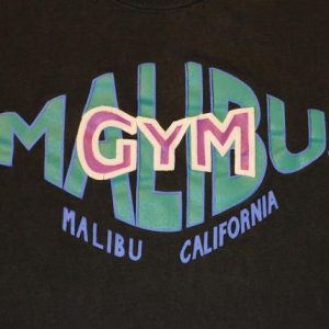 Vintage 80s 90s Malibu Gym T-Shirt - M