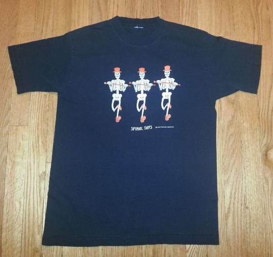 1990 Spinal Taps T-Shirt 90s Parody Skeletons Tap Dancing M