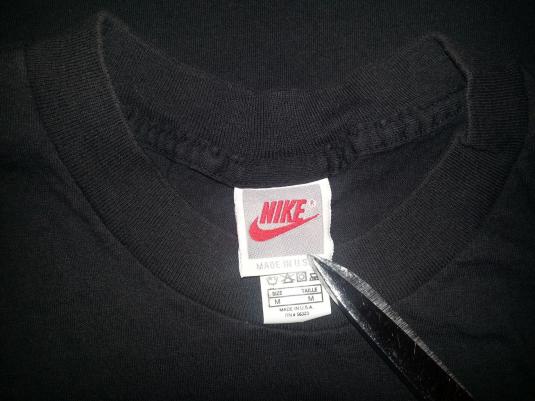 Vintage 80s 90s NIKE T-Shirt Gray Tag Made in USA Sz M