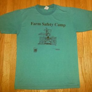 VTG 80s Farm Safety Camp T-Shirt Minnesota Tractor Sz M