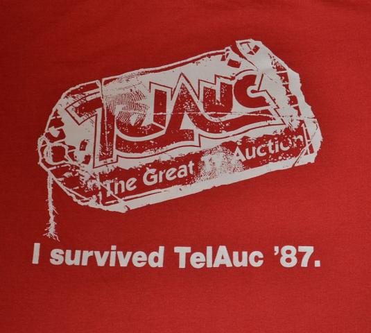 Vintage 80s Tel-Auc TV Auction T-Shirt -M, L