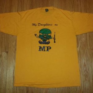 80s My Daughter is an MP Tee US Army Marines Military L/XL