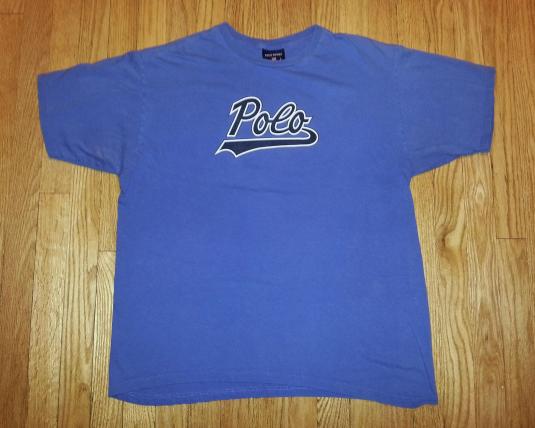 Vintage 90s POLO SPORT T-Shirt Script Logo Ralph Lauren L/XL
