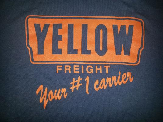 80s Yellow Freight Trucking Semi Tractor Trailer Trucker L
