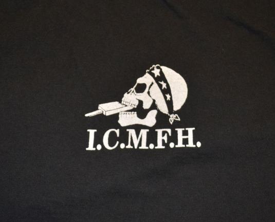 VTG 90s ICMFH T-Shirt Ice Cream Man From Hell Skull Flames L