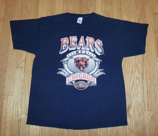 VTG 90s CHICAGO BEARS T-Shirt Logo 7 1992 NFL Football XL