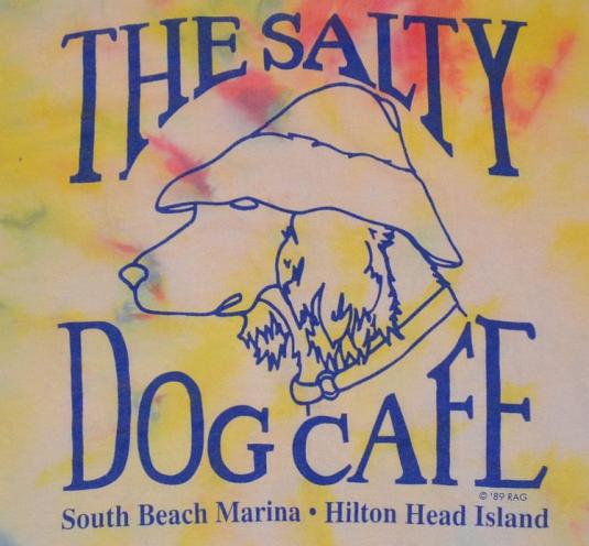 Vintage 80s “Salty Dog Cafe” Tie-Dye T-Shirt
