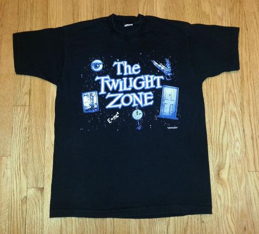 Vintage 90s TWILIGHT ZONE T-Shirt TV Series CBS 1993 Sz L