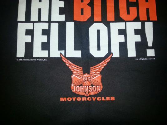 1998 Big Johnson Motorcycles T-Shirt Offensive Biker NOS XL