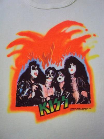 VINTAGE 1977 KISS JAPAN PROMO TOUR T SHIRT