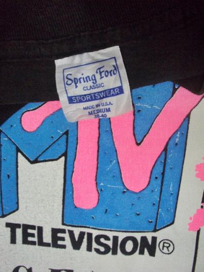 VINTAGE 1989 MTV TOUR T-SHIRT