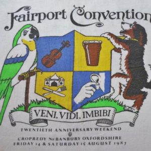VINTAGE 80S FAIRPORT CONVENTION T-SHIRT