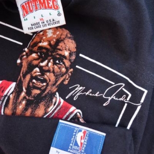 VINTAGE 1991 MICHAEL JORDAN CHICAGO BULLS NUTMEG T-SHIRT