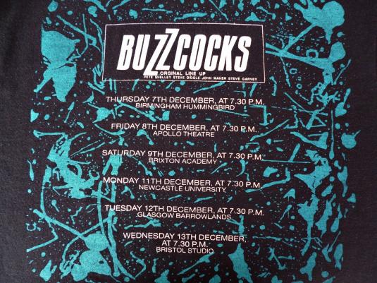 VINTAGE1990 BUZZCOCKS REUNION UK TOUR T-SHIRT