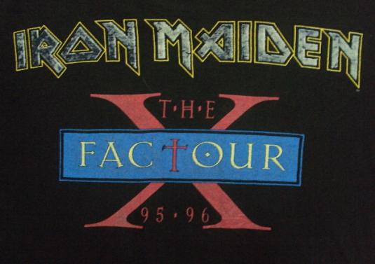 VINTAGE IRON MAIDEN 1995 X FACTOR TOUR