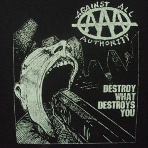 VINTAGE AGAINST ALL AUTHORITY 1990'S
