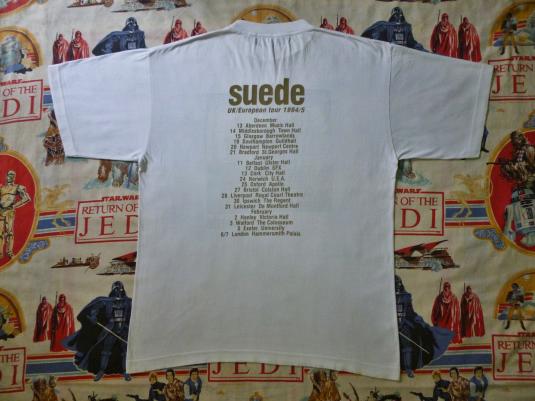 VINTAGE 90S SUEDE DOG MAN STAR TOUR T-SHIRT | Defunkd