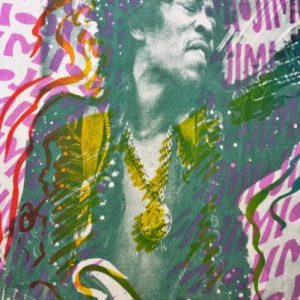 VINTAGE JIMI HENDRIX ALLOVER PRINT T-SHIRT