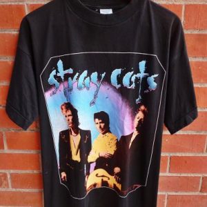 VINTAGE 1992 THE STRAY CATS T-SHIRT