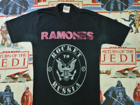 VINTAGE 1977 RAMONES "ROCKET TO RUSSIA" T-SHIRT