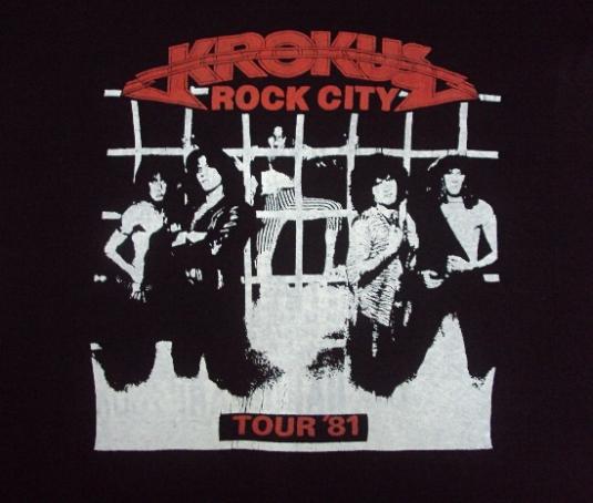 VINTAGE 1981 KROKUS TOUR T-SHIRT & PROGRAMME PLUS SIGNATURE | Defunkd
