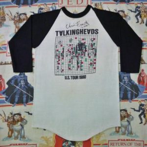 1980 TALKING HEADS Autographed US Tour Jersey