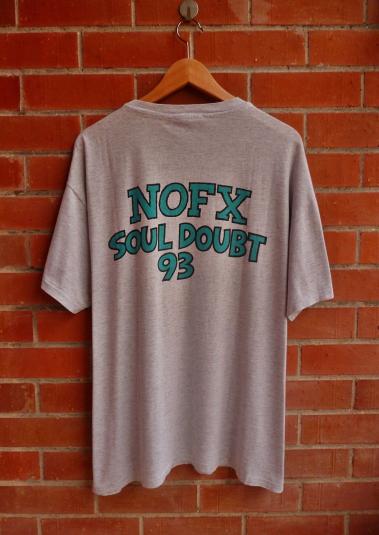 VINTAGE 1993 NOFX SOUL DOUBT TOUR T-SHIRT | Defunkd