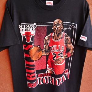 VINTAGE 1991 MICHAEL JORDAN CHICAGO BULLS NUTMEG T-SHIRT