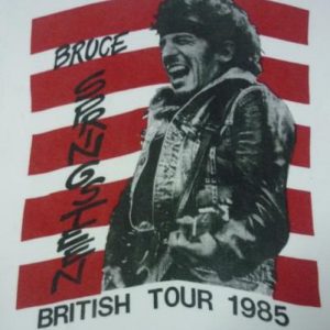 VINTAGE 1985 BRUCE SPRINGSTEEN BRITISH TOUR T-SHIRT