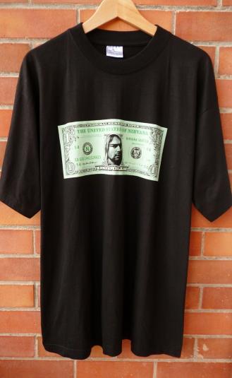 VINTAGE NIRVANA NEVERMIND ONE DOLLAR KURT COBAIN T-SHIRT | Defunkd