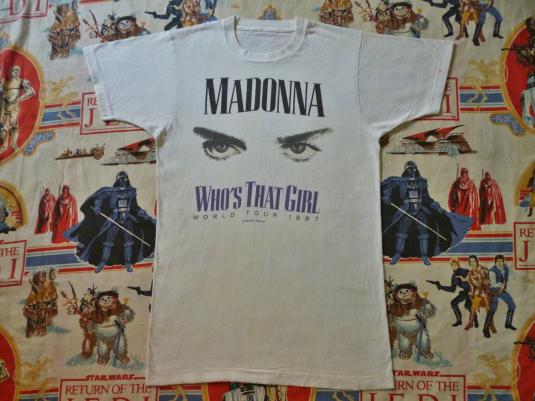 VINTAGE 1987 MADONNA WHO’S THAT GIRL TOUR T-SHIRT