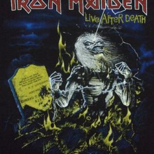 VINTAGE 1985 IRON MAIDEN Live After Death T-SHIRT