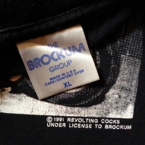 VINTAGE 1991 REVOLTING COCKS STAINLESS STEEL T-SHIRT