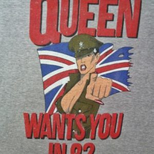 VINTAGE 1982 QUEEN WANTS YOU T-SHIRT