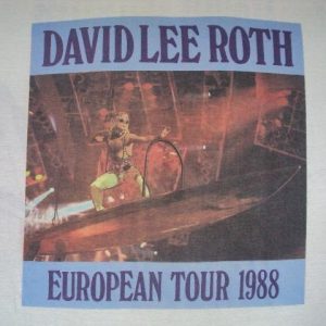 VINTAGE 1988 DAVID LEE ROTH EUROPEAN TOUR T-SHIRT