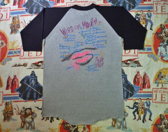 VINTAGE 1984 THE KINKS WORD OF MOUTH T-SHIRT