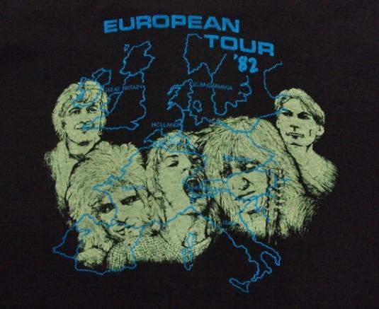 VINTAGE 1982 THE ROLLING STONES T-SHIRT