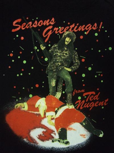 VINTAGE TED NUGENT 1990 WHIPLASH BASH SANTA CLAUS TOUR | Defunkd