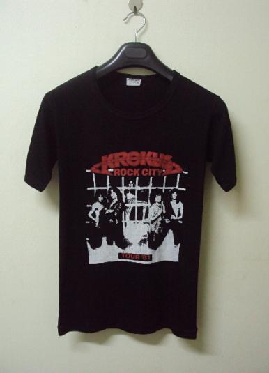 VINTAGE 1981 KROKUS TOUR T-SHIRT & PROGRAMME PLUS SIGNATURE | Defunkd