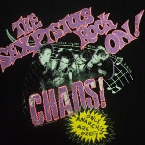 VINTAGE 80'S SEX PISTOLS 'ALL ANARCHISTS ARE PRETTY' CHAOS