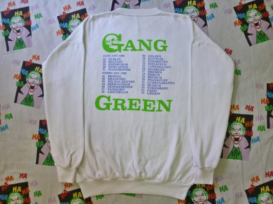 VINTAGE 1990 GANG GREEN BUDWEISER EUROPE TOUR T-SHIRT