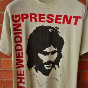 VINTAGE 1987 THE WEDDING PRESENT GEORGE BEST T-SHIRT