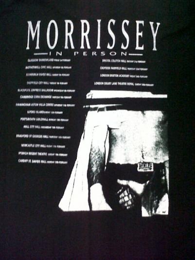VINTAGE 90S MORRISSEY BOXERS TOUR T-SHIRT | Defunkd
